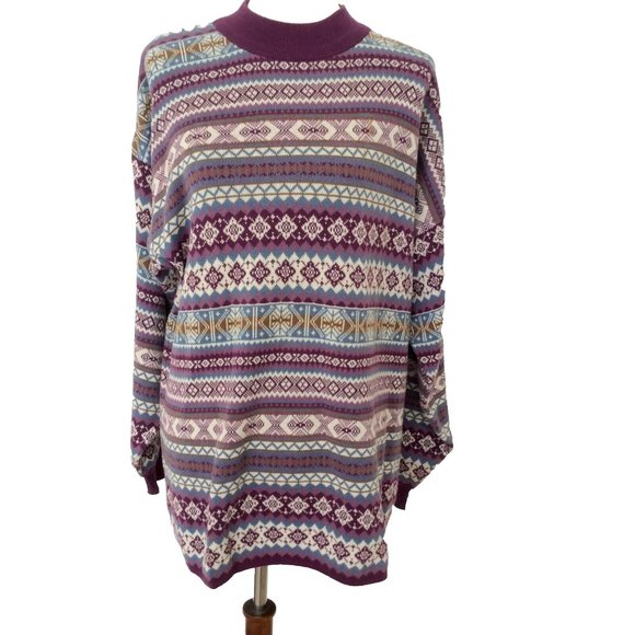 Lizsport Oversized Vintage Sweater Tunic Size Medium - Picture 3 of 9